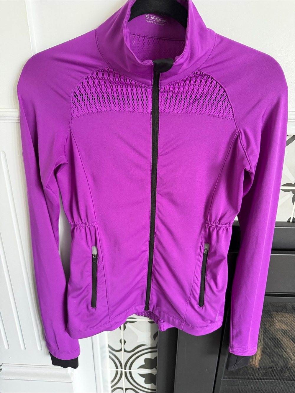 Asics Purple Full-Zip Performance Jacket